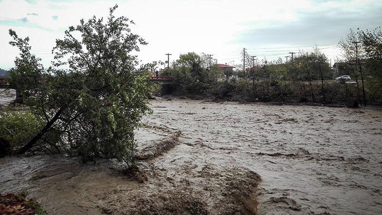 Καρδίτσα: Πολύ μεγάλα τα ύψη βροχόπτωσης από τον «Ιανό»