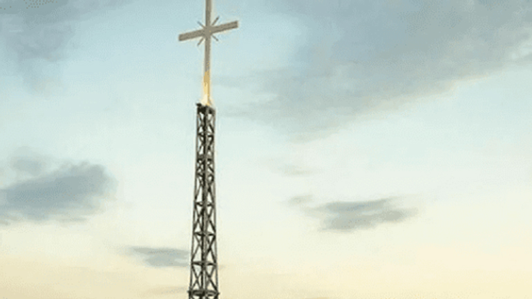 Ahval: Ο Ερντογάν θα παραπονεθεί στη Μέρκελ για γιγαντιαίο σταυρό στα σύνορα του Έβρου