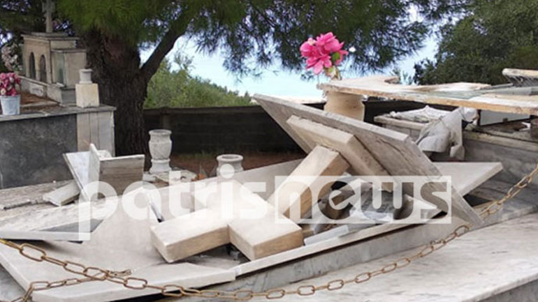 Ηλεία: Ανυπολόγιστες ζημιές από την κακοκαιρία – «Άνοιξαν» οι τάφοι από τους θυελλώδεις ανέμους