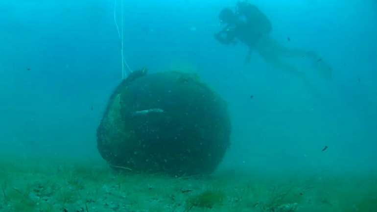 Τα ΟΥΚ εξουδετέρωσαν γερμανική νάρκη στη θαλάσσια περιοχή του Διρού Λακωνίας