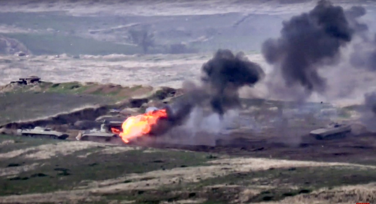 Χτύπημα σε στρατιωτικό όχημα του Αζερμπαϊτζάν