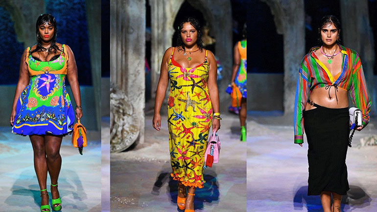 Plus size μοντέλα έκαναν το ντεμπούτο τους στο catwalk της Donatella Versace Plus size μοντέλα έκαναν το ντεμπούτο τους στο catwalk της Donatella Versace