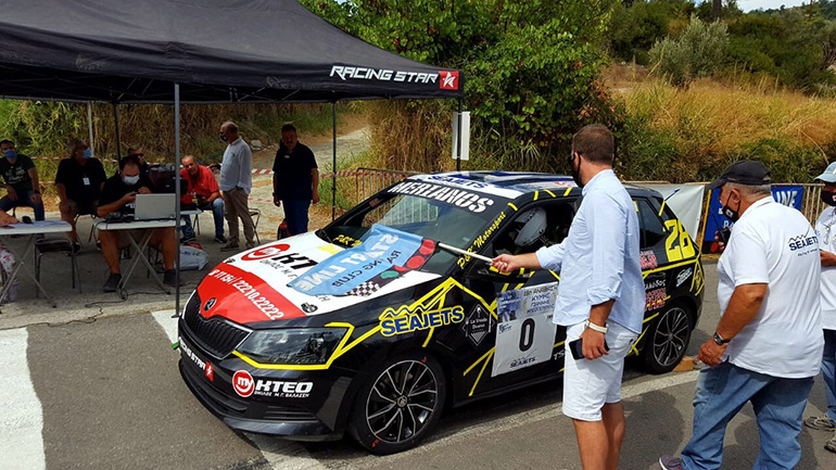 Ο Υφυπουργός Αθλητισμού έκανε... δοκιμές με την αγωνιστική Skoda Fabia του Δαβίδ Μεριάνου