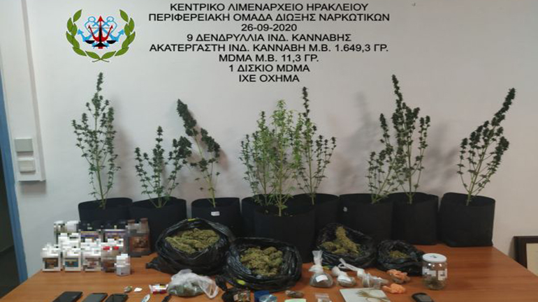 Ηράκλειο: Εντοπισμός εργαστηρίου καλλιέργειας κάνναβης και συλλήψεις