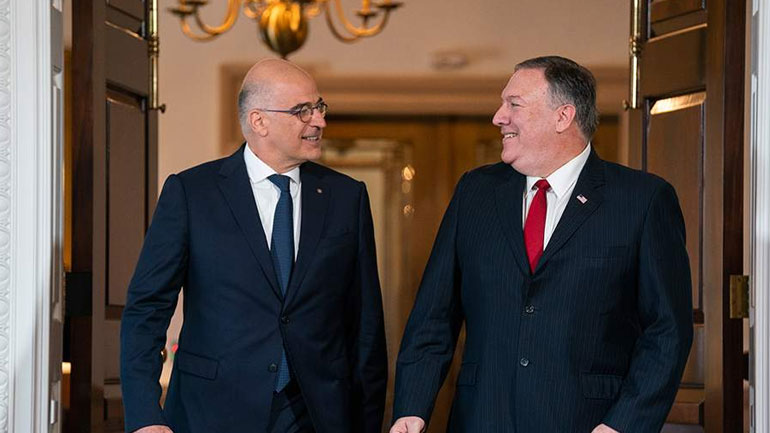 Ολοκληρώθηκε η συνάντηση Ν. Δένδια – Μ. Πομπέο