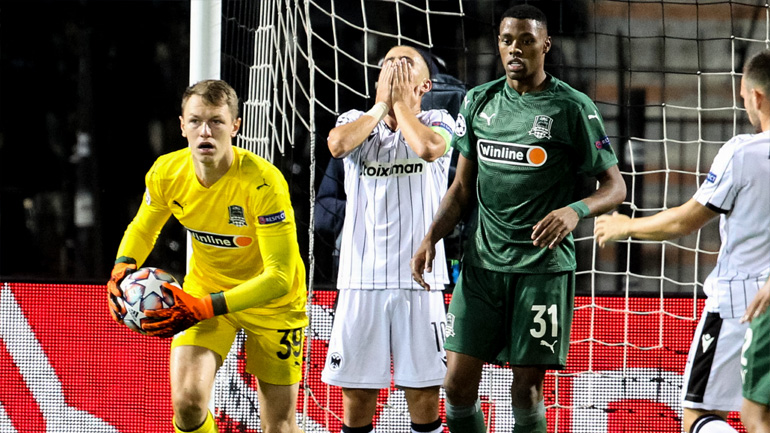 Το όνειρο του ΠΑΟΚ έγινε εφιάλτης: Ηττήθηκε με 2-1 από την Κράσνονταρ και έμεινε εκτός Champions League