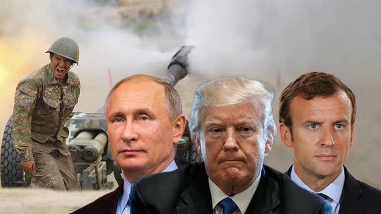 Ιστορική παρέμβαση Πούτιν, Τραμπ και Μακρόν στον Καύκασο
