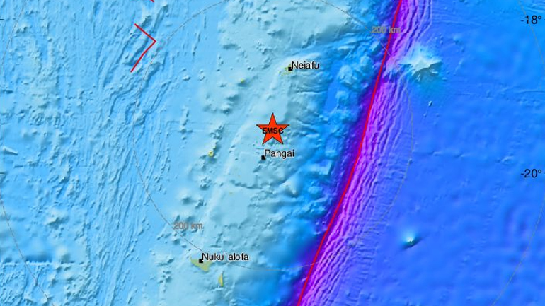 Τόνγκα: Σεισμική δόνηση 6,4R σε θαλάσσια περιοχή ανοιχτά του αρχιπελάγους