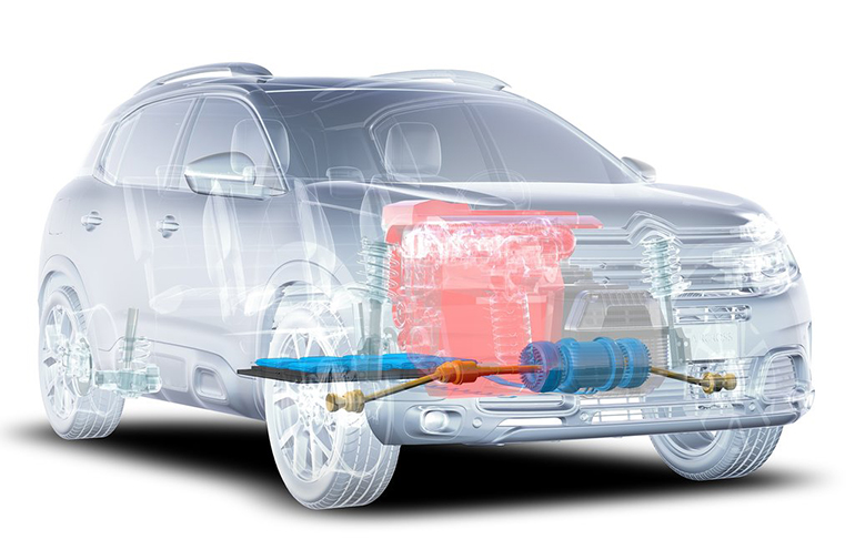 Οι μπαταρίες βρίσκονται τοποθετημένες στο πάτωμα του οχήματος