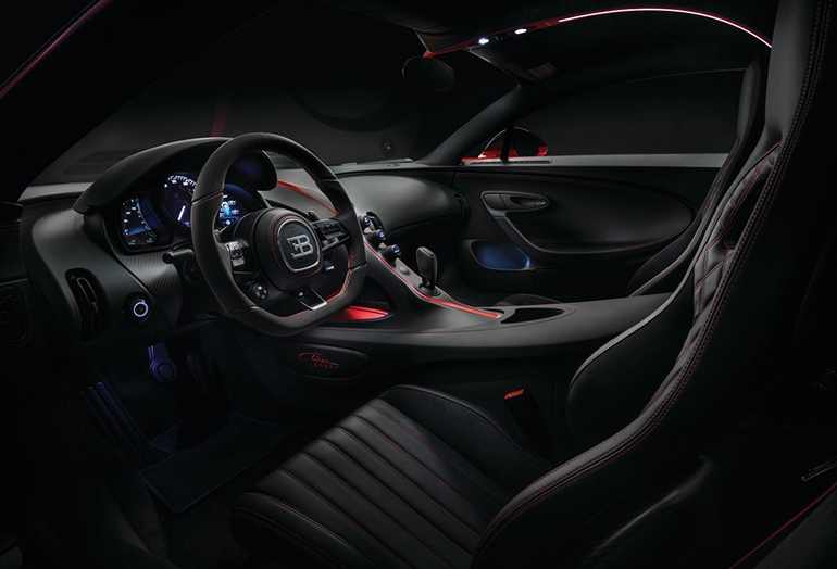 Το εσωτερικό της Bugatti Chiron