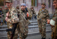 Αρμένιοι εθελοντές πριν φύγουν για την πρώτη γραμμή στον Καύκασο