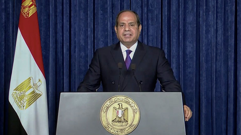 Ο Αλ Σίσι ευχήθηκε ταχεία ανάρρωση στον Ντόναλντ Τραμπ που διαγνώστηκε με κορωνοϊό