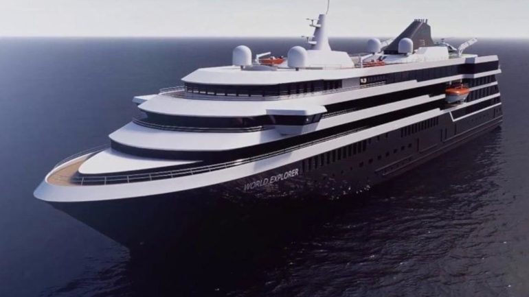 Στη Σαντορίνη το κρουαζιερόπλοιο MS World Explorer