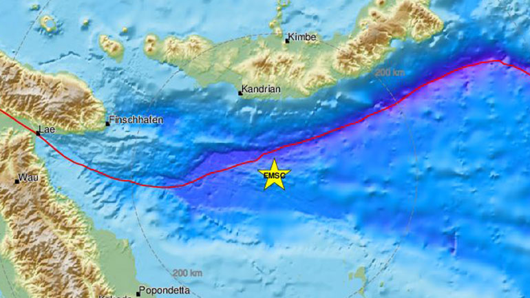 Σεισμός 5,7 Ρίχτερ στην Παπούα Νέα Γουινέα