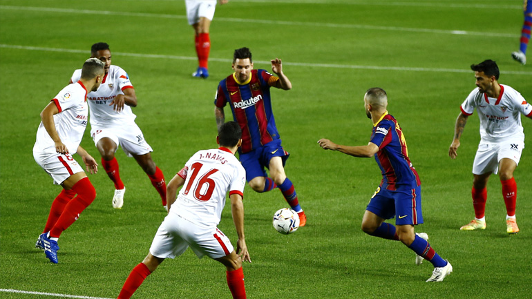 Ισπανία: Η Σεβίλλη… φρέναρε (1-1) την Μπαρτσελόνα!