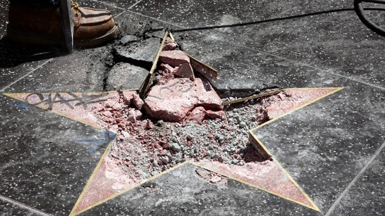 ΗΠΑ: Στόχος βανδαλισμού και πάλι το αστέρι του Ντόναλντ Τραμπ