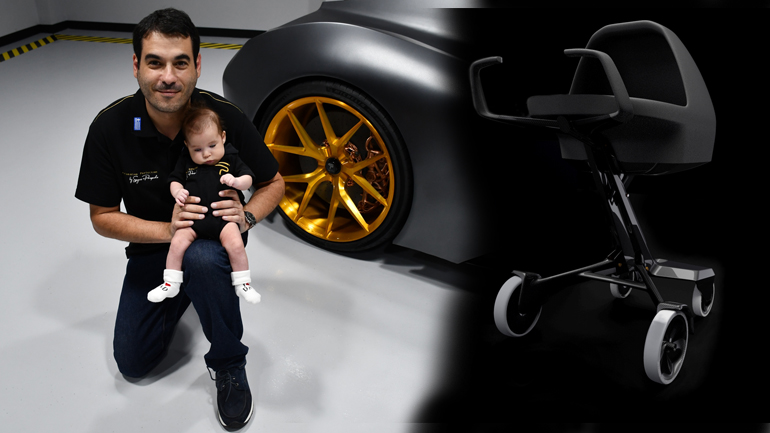 Παιδικό καρότσι από… ανθρακονήματα έφτιαξε η Spyros Panopoulos Automotive