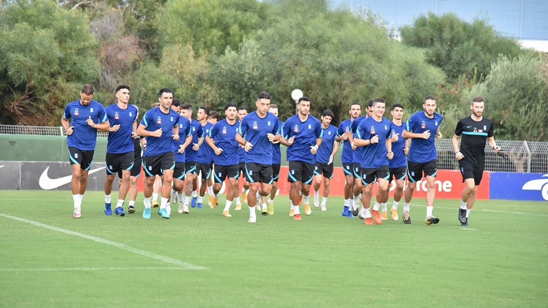 Πλάνο από την προπόνηση της Εθνικής Ομάδας   