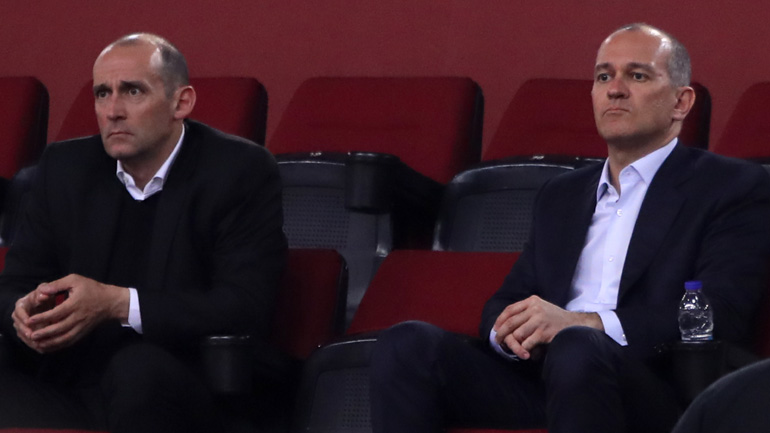 Στην προπόνηση του Ολυμπιακού οι αδελφοί Αγγελόπουλοι