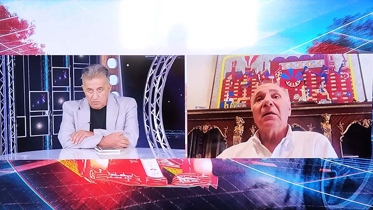 Τάκης Κουτσίκος (δεξιά) και Στράτος Φωτεινέλης