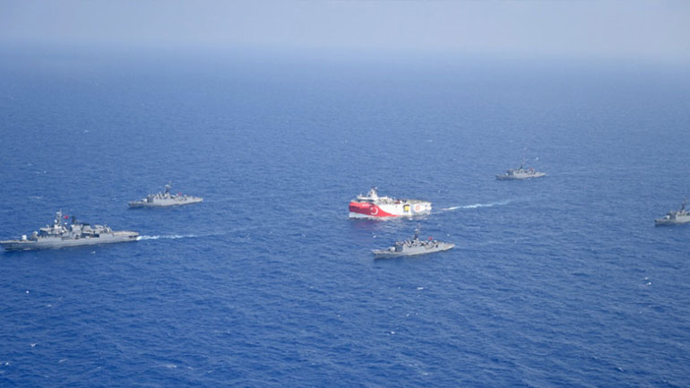 Με κλειστό το σύστημα γεωγραφικού προσδιορισμού το Oruc Reis