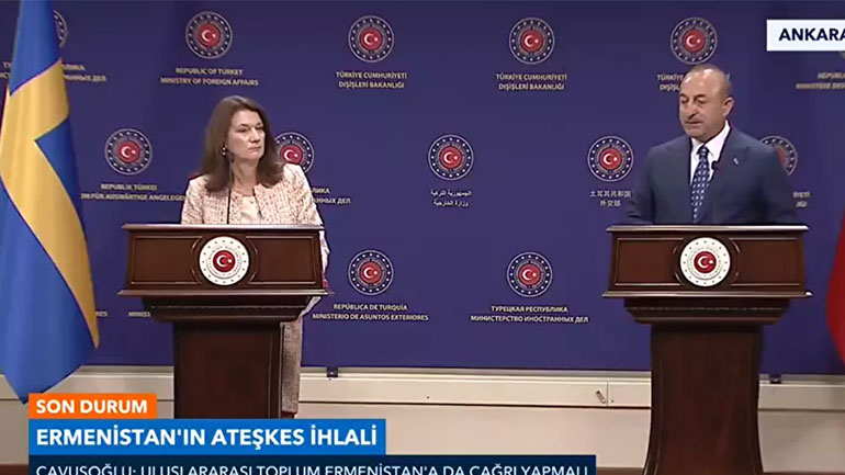 Έντονη λεκτική αντιπαράθεση μεταξύ Τσαβούσογλου και Σουηδής ΥΠΕΞ για Συρία και Κύπρο