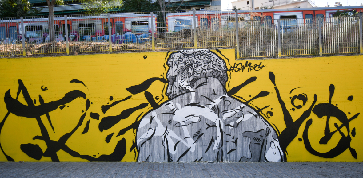 Γκράφιτι στον ηλεκτρικό