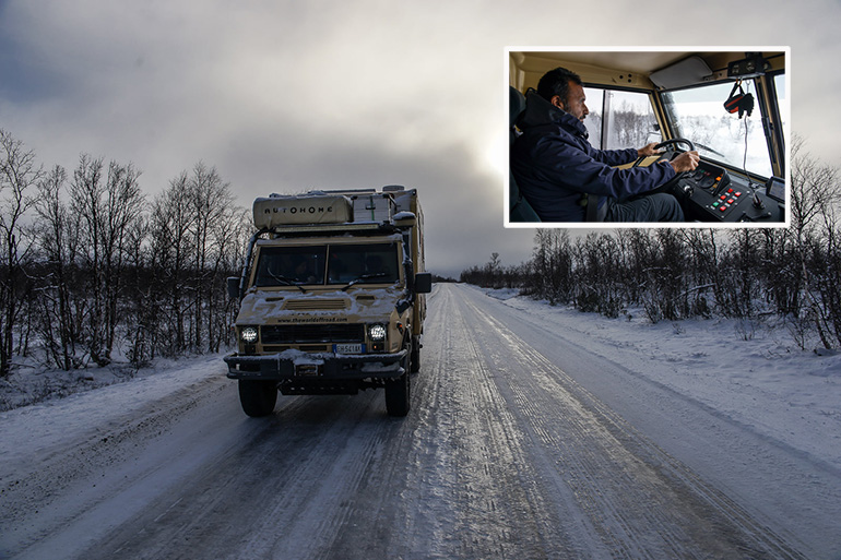 Οδήγηση στην άλλη άκρη της γης... 