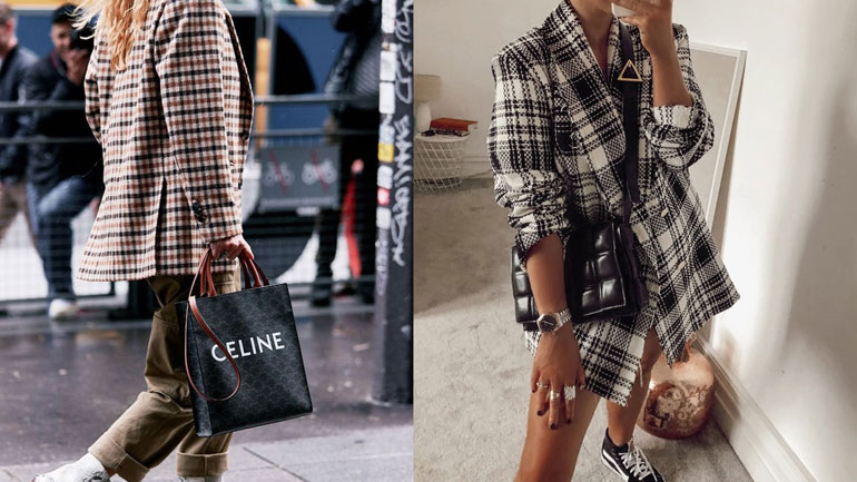 Checked blazer: Πώς να συνδυάσετε το πιο shylish πανωφόρι τη σεζόν