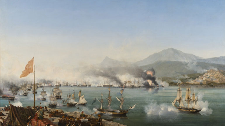 Tweet του ρωσικού ΥΠΕΞ για τη «Ναυμαχία στο Ναυαρίνο» και τη βύθιση του οθωμανικού στόλου