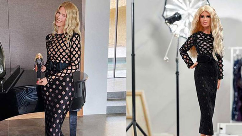 Η Claudia Schiffer έγινε κούκλα Barbie