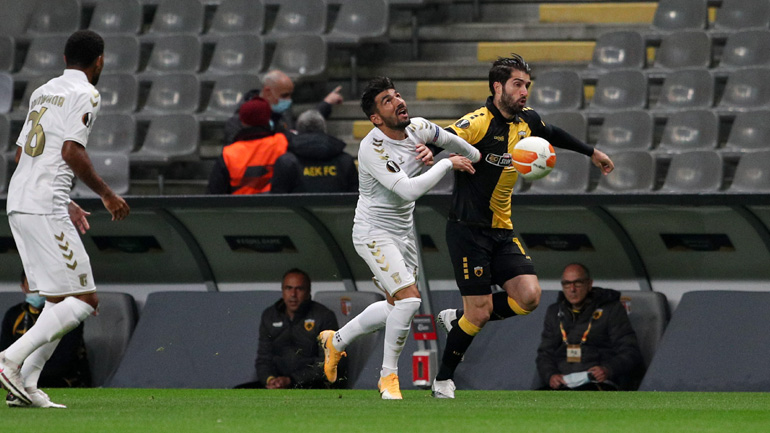 Δεν τα κατάφερε στην Πορτογαλία η ΑΕΚ, βαριά ήττα με 3-0 από την Μπράγκα