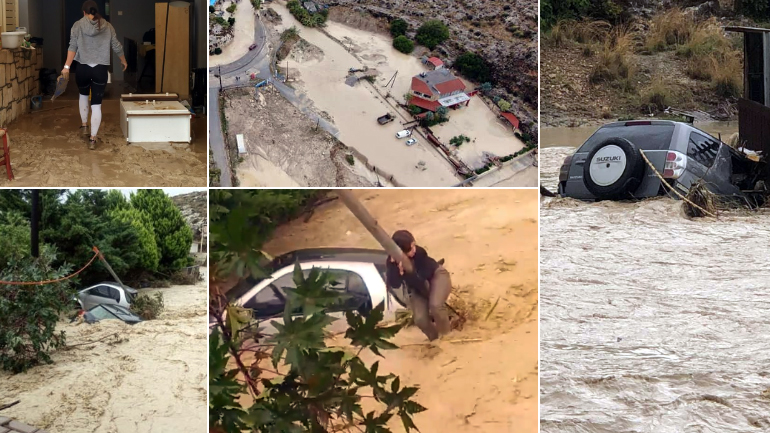 Βιβλική καταστροφή στον Καρτερό Ηρακλείου