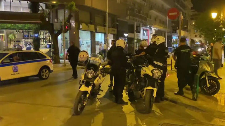 Επιχείρηση της αστυνομίας στη Θεσσαλονίκη για την αποφυγή συνωστισμού