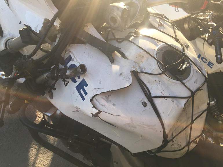 Οι ζημιές στις μοτοσικλέτες δεν έχουν τόσο μεγάλη αξία όσο ο τραυματισμός του αναβάτη...