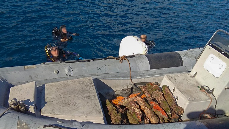 Εξουδετερώθηκαν βλήματα του Β’ Παγκοσμίου πολέμου στον κόλπο της Μονεμβασιάς