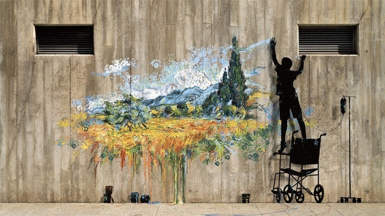 «Δύναμη» από τον Pejac – Μια χειρονομία ευγνωμοσύνης στους υγειονομικούς ισπανικού νοσοκομείου