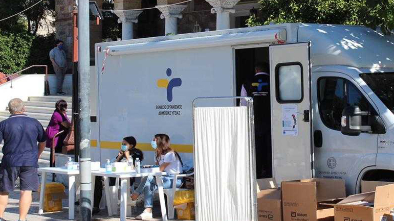 Εκατοντάδες rapid test για κορωνοϊό πραγματοποιήθηκαν στη στάση μετρό του Αγίου Ιωάννη