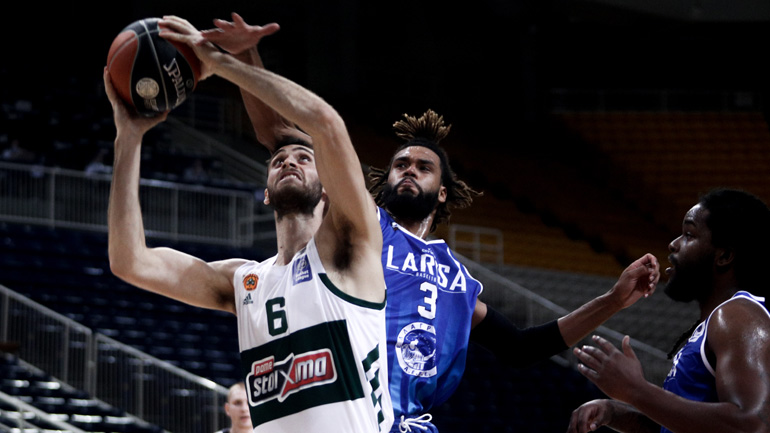 Με το δεξί στο πρωτάθλημα ο Παναθηναϊκός, 69-60 τη Λάρισα