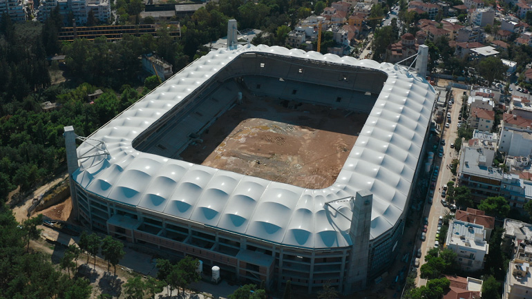 Η OPAP ARENA από ψηλά: Αποκλειστικά πλάνα από το νέο γήπεδο της ΑΕΚ