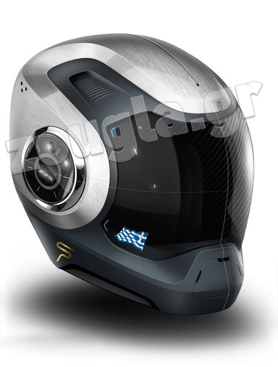 Το κράνος της ελληνικής εταιρείας...