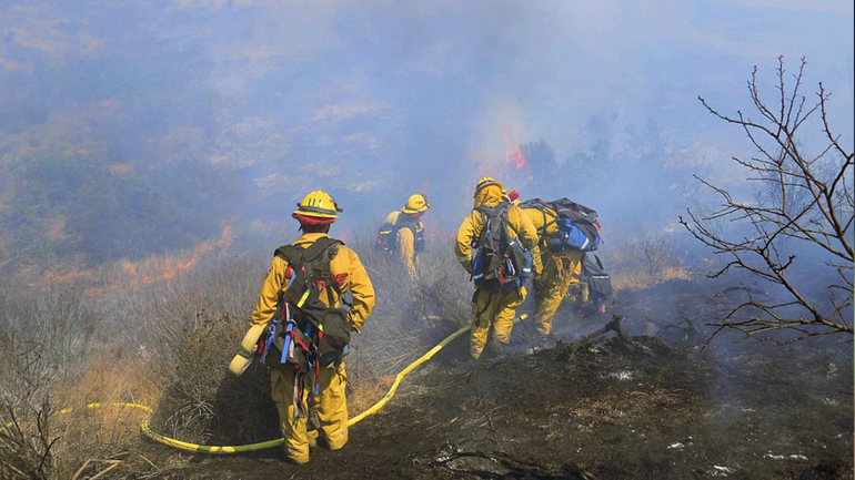 Πυρκαγιά σε δασική έκταση στα Βάγια Θήβας