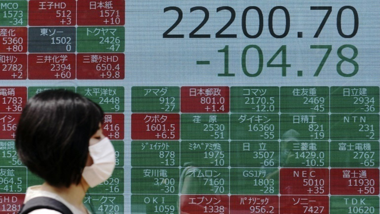 Πτωτικές τάσεις στο χρηματιστήριο του Τόκιο Πτωτικές τάσεις στο χρηματιστήριο του Τόκιο