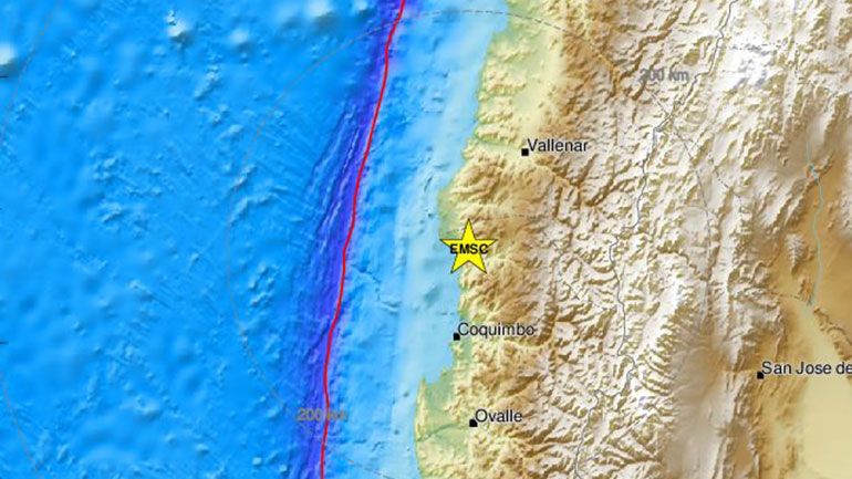 Σεισμός 5,8 Ρίχτερ στη Χιλή