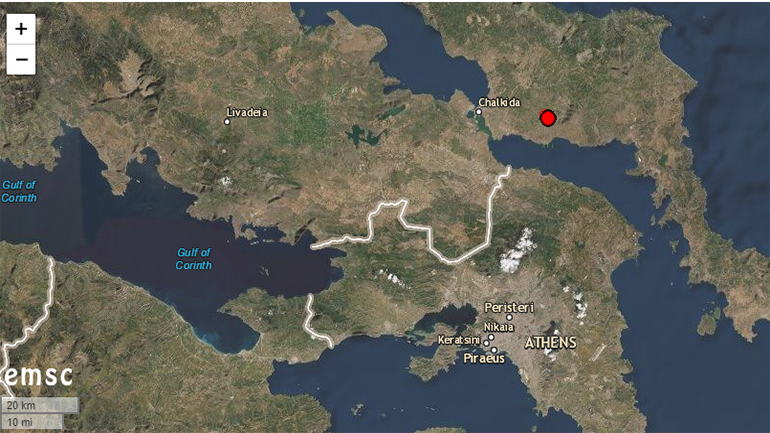 Σεισμός 3,4 Ρίχτερ στην Εύβοια