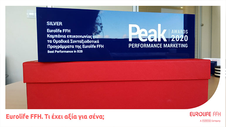 Silver βραβείο για τη Eurolife FFH στα PEAK Awards 2020