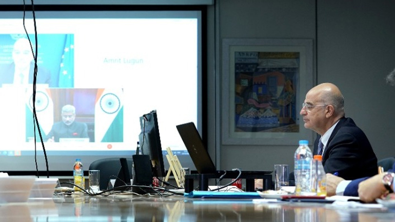 Τηλεδιάσκεψη Δένδια με τον ΥΠΕΞ της Ινδίας