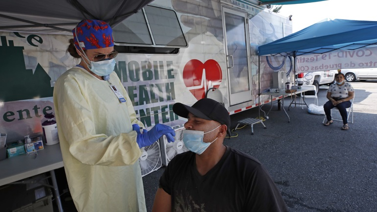 ΗΠΑ-Covid-19: 1.021 θάνατοι και 91.290 κρούσματα το τελευταίο 24ωρο