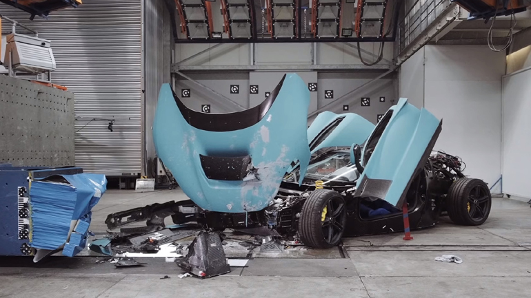 Σκληρά crash tests για το ηλεκτρικό hypercar των 1.914 ίππων Σκληρά crash tests για το ηλεκτρικό hypercar των 1.914 ίππων