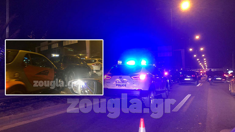 Καραμπόλα 8 οχημάτων στη λεωφόρο Κηφισίας
